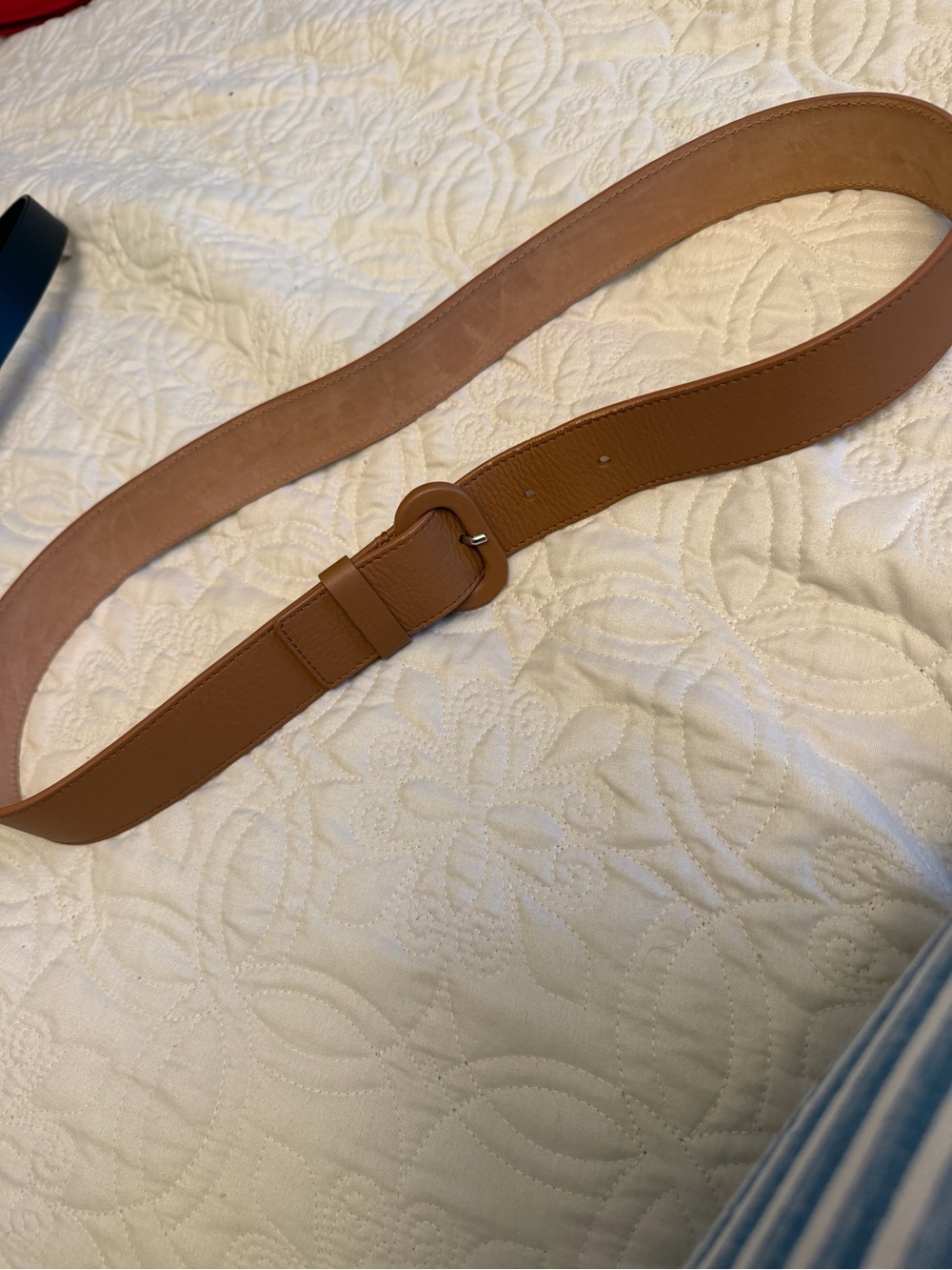 Loro Piana Belt Tan Brown Leather Belt